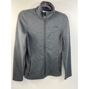 The North Face Jacket Women's Size S/P Gray Full Zip 2 Front Pockets with Zipper